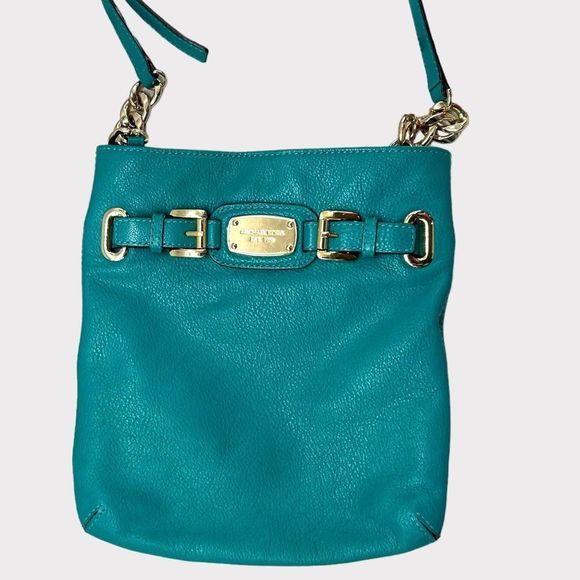 Michael Kors Cross Body Ostrich Print Chain Link Bag - Picture 2 of 10